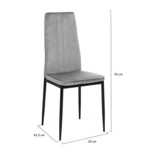 Chaises Jade - Gris Clair