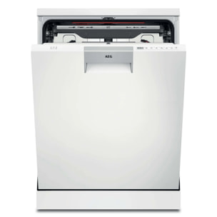 AEG Lavavajillas de 60 cm Serie 7000 GlassCare para 14 cubiertos FFB75717PW