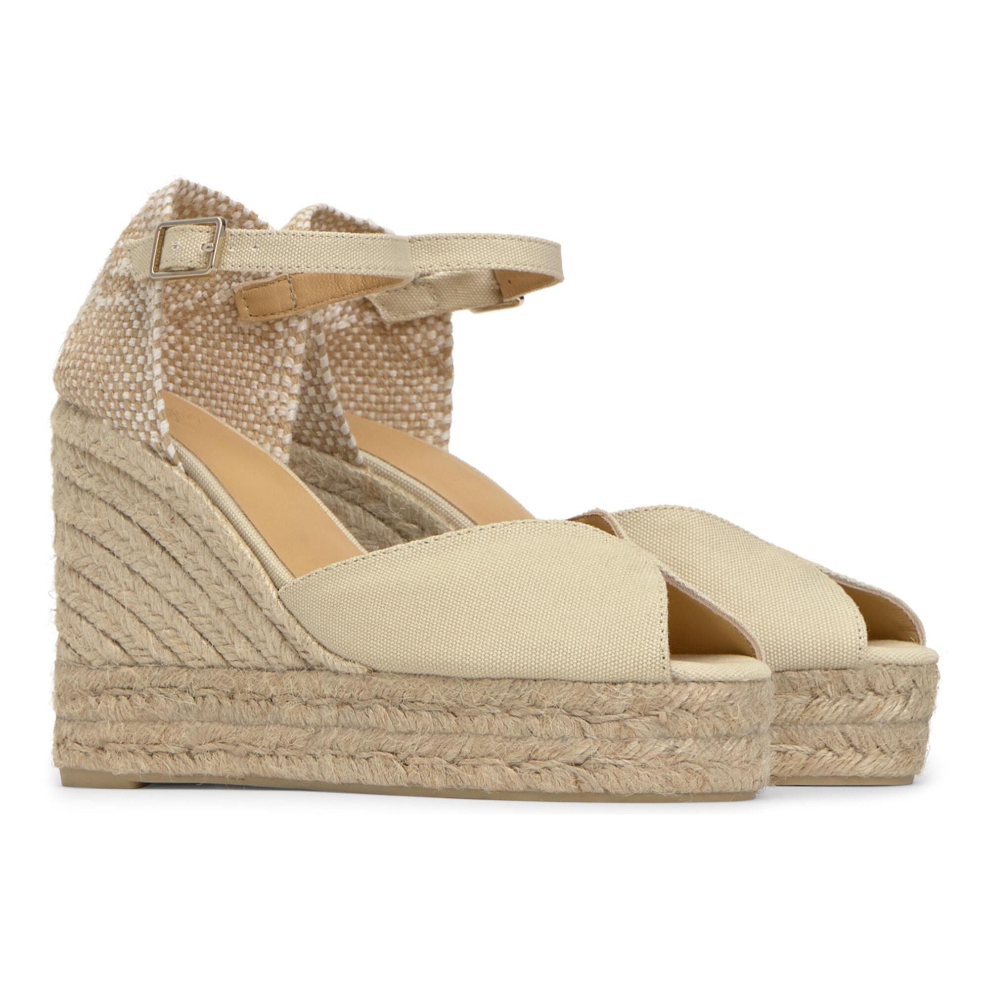 Alpargata Bianca cuña de yute 11cm doble plataforma