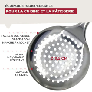 Ensemble de 2 Ecumoires Fackelmann 32 cm en inox Elemental