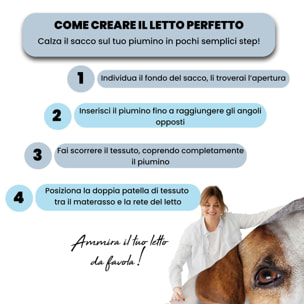 PARURE COPRIPIUMINO GOODNIGHT - STAMPA DIGITALE 100% Microfibra