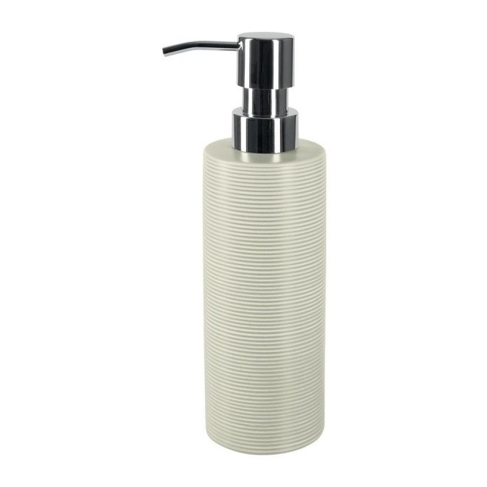 Distributeur de savon Céramique TUBE RIBBED Beige Spirella