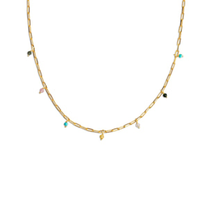 Collier Chic Colors Argent Plaqué Or