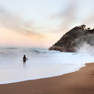 Tableau sur la plage lafitenia Toile imprimée