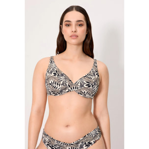 Top bikini contenitivo Nero