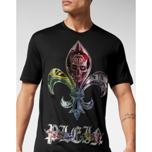 PHILIPP PLEIN Camiseta de cuello redondo y manga corta CHROME