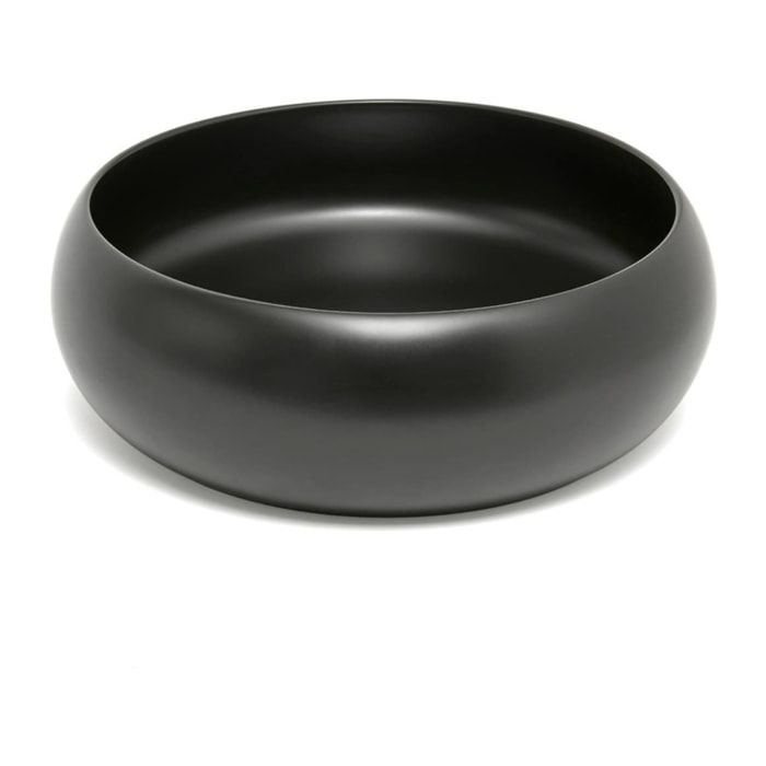 Feel Design lavabo à poser 36x36 cm noir mat sans trop-plein, qualité SAT, (SATUMFEEL3636BKM)