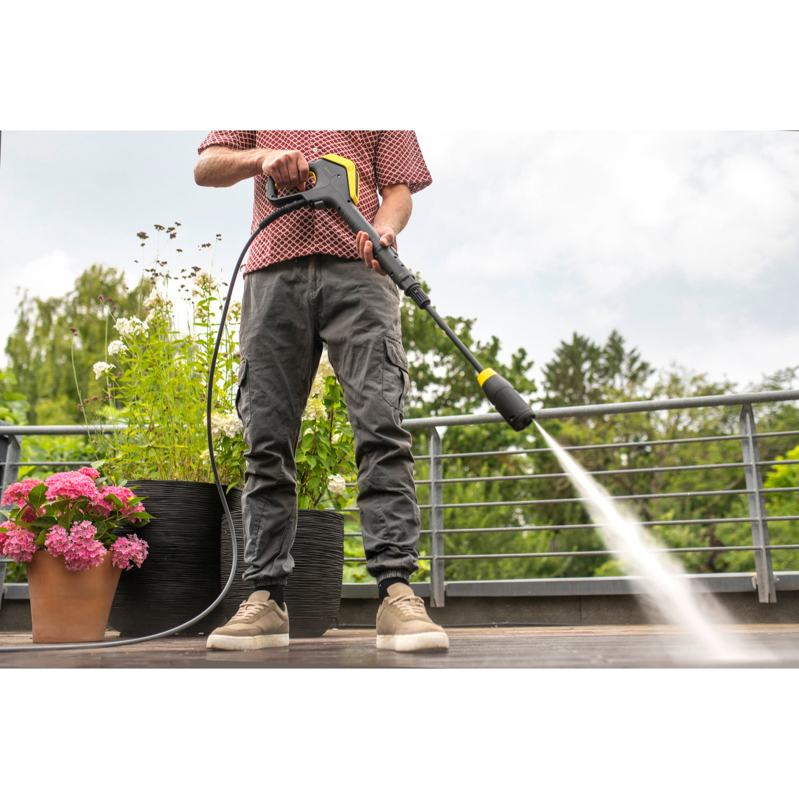 Nettoyeur haute pression KARCHER K7 Comfort Premium Connect - 180 bars - 600L/h - Flexible anti vrille - enrouleur