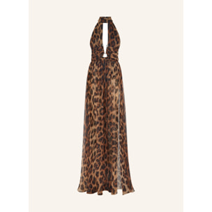 PHILIPP PLEIN Long Dress LEOPARD