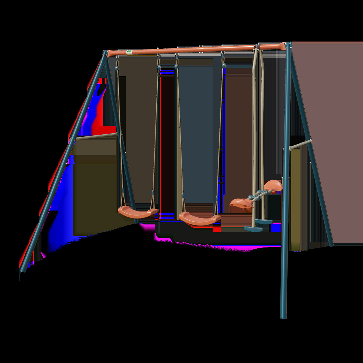 Portique métal 2,20 m Axion TEO - 4 Enfants