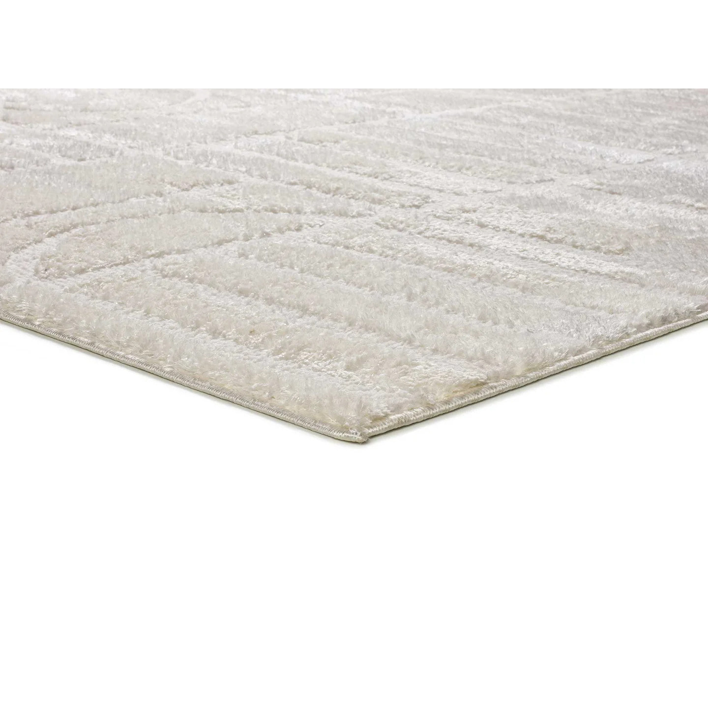 Alfombra de estilo escandinavo en color crema Blanche, varias medidas disponibles