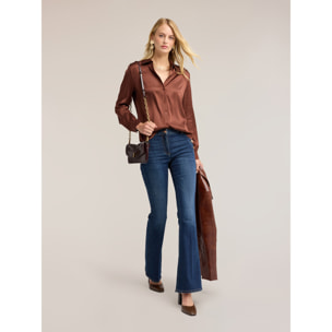 Motivi - Jeans flare con bottoni metallici - Blu