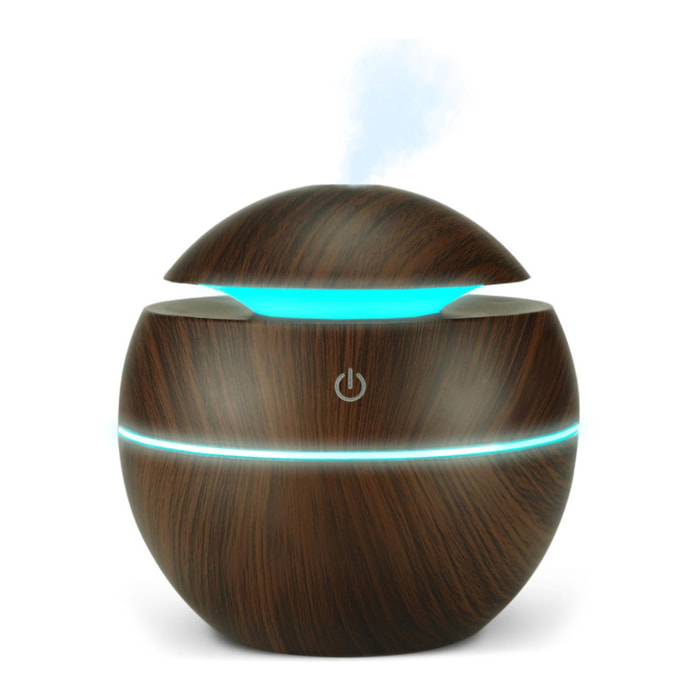 Humidificador de 130ml con luces Led RGB.