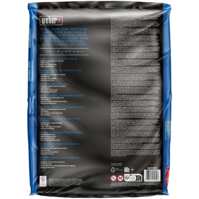 Pellets WEBER Pellet FSC mélange Grill Academy
