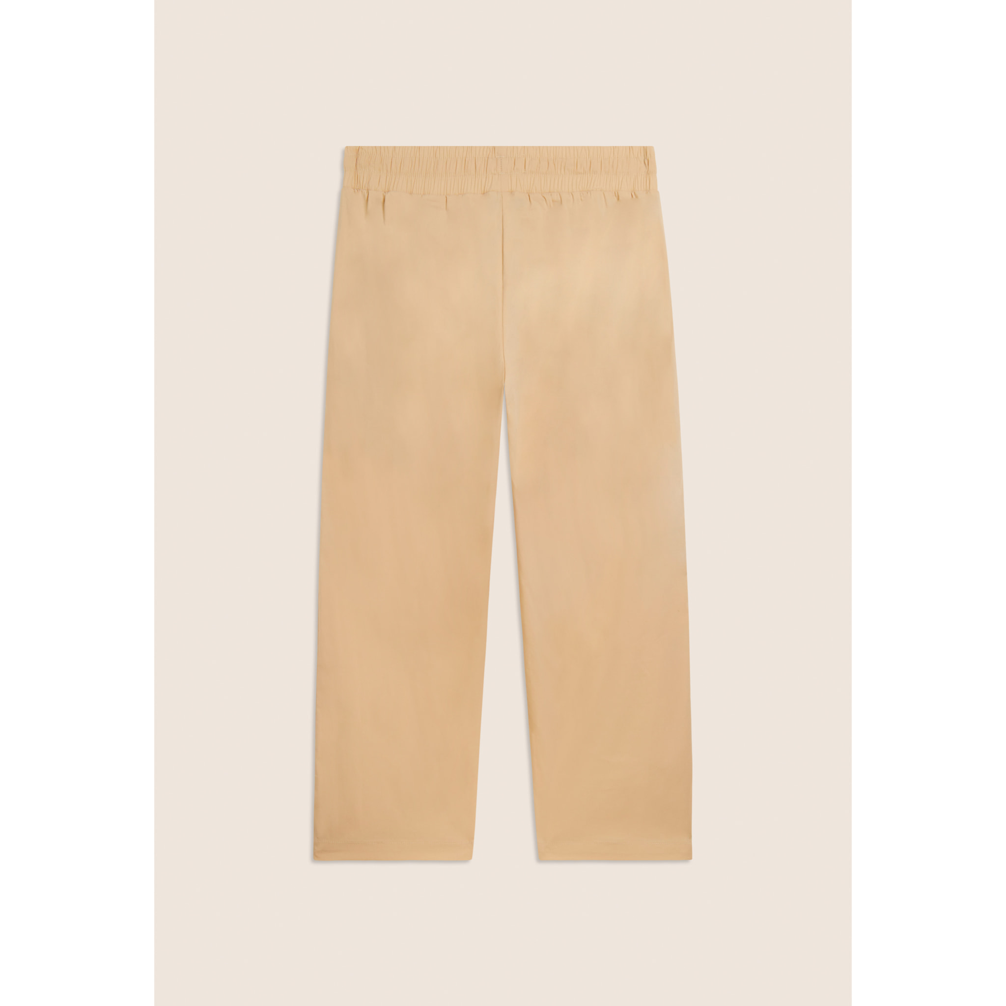 Pantaloni Cropped in Popeline elasticizzato