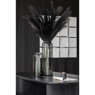 J-Line vase Droit Long - verre - gris - small - 40 cm de hauteur