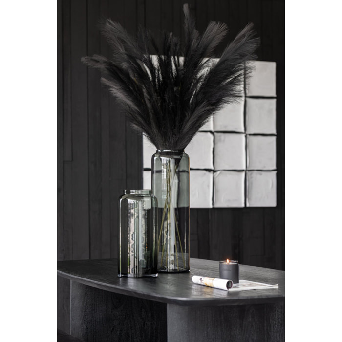 J-Line vase Droit Long - verre - gris - small - 40 cm de hauteur