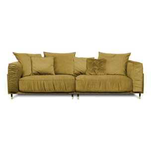 Canapé Droit Velours Fiorenzo - 4 places