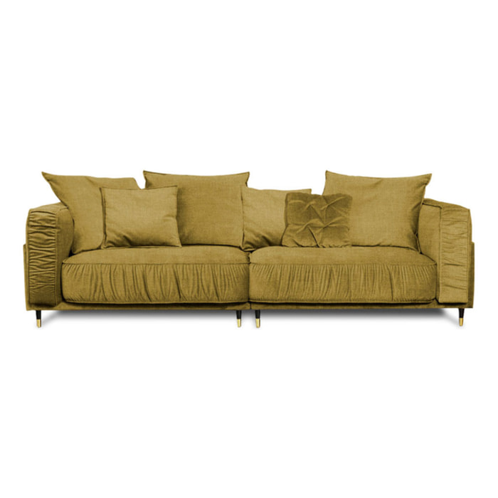 Canapé Droit Velours Fiorenzo - 4 places