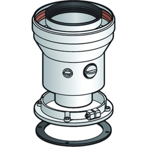 Départ Vert 60/100-80/125+2PM POUJOULAT ADA2P 60EP/80GP - 17080789