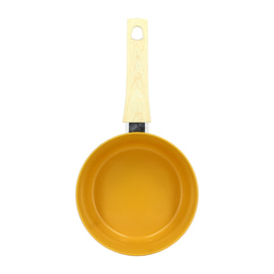 Casserole en revêtement céramique 18cm jaune - tous feux COLORAMA