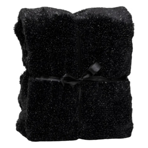 PLAID FOUR TILDE NOIR 130X180