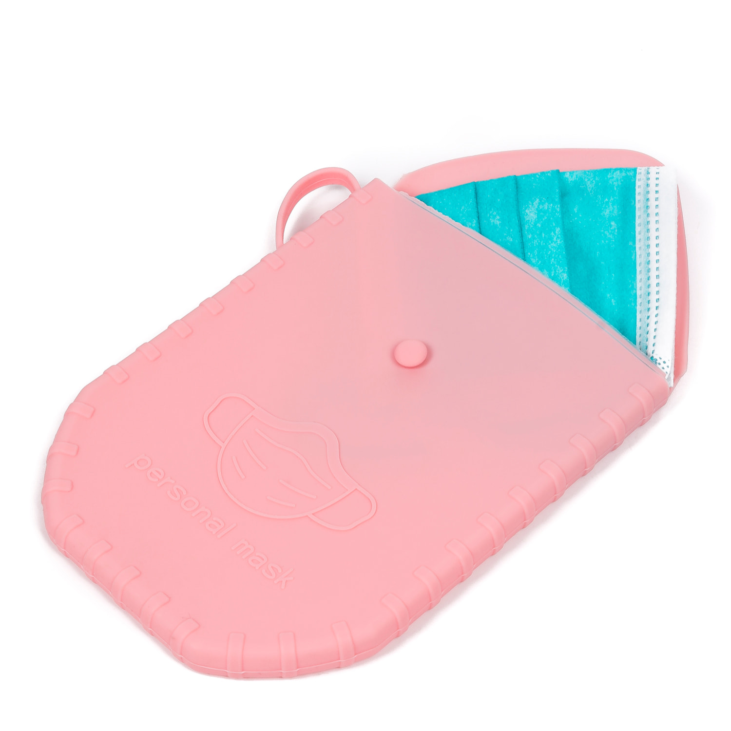 Supporto per maschere igieniche in silicone flessibile.