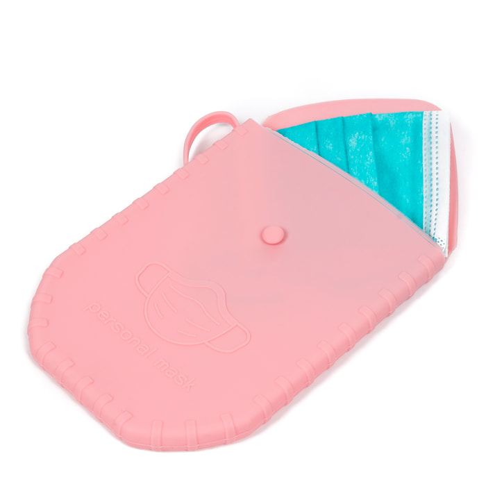 Supporto per maschere igieniche in silicone flessibile.