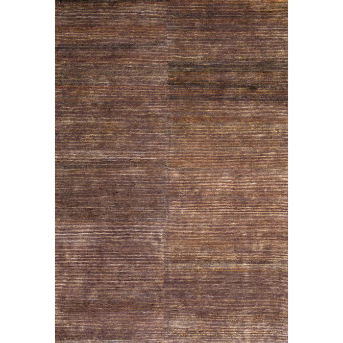 tapis entrée 60x120 fait main en chanvre marron rectangle motif uni TRANSFORM 3