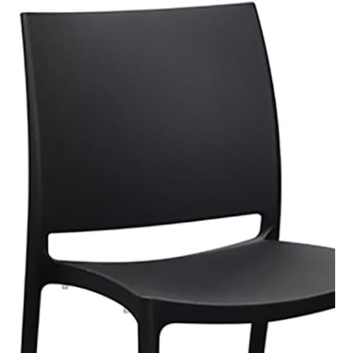 Set di 6 sedie NORTH BEACH in polipropilene nero