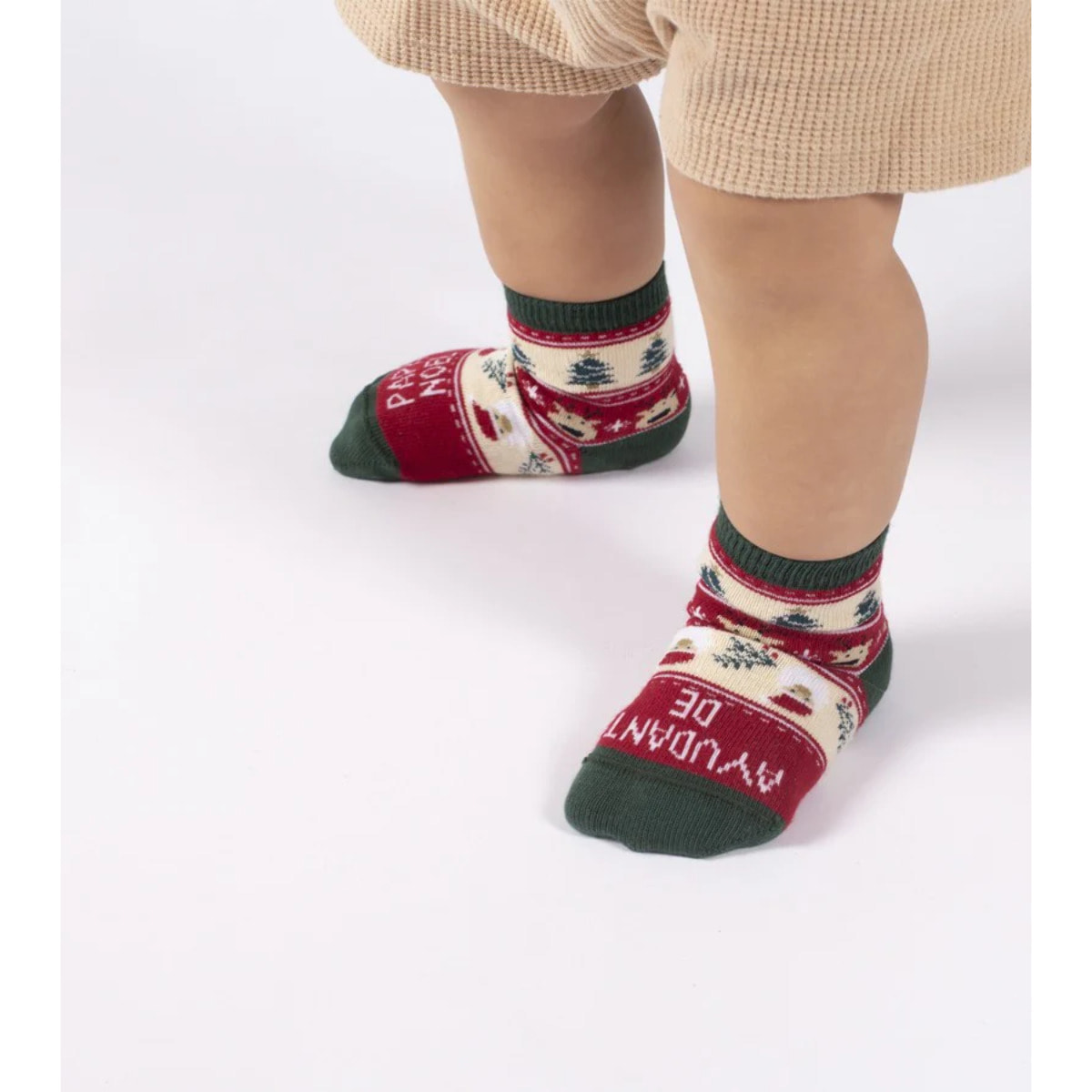 Mini calcetines "Ayudante de Papá Noel" talla 19-22