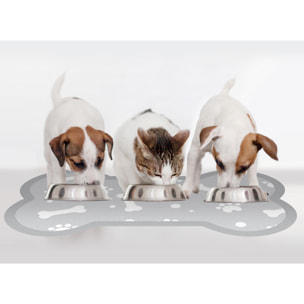 Alfombra de vinilo mascotas CERAMIKO, Bone grey 60x100 cm