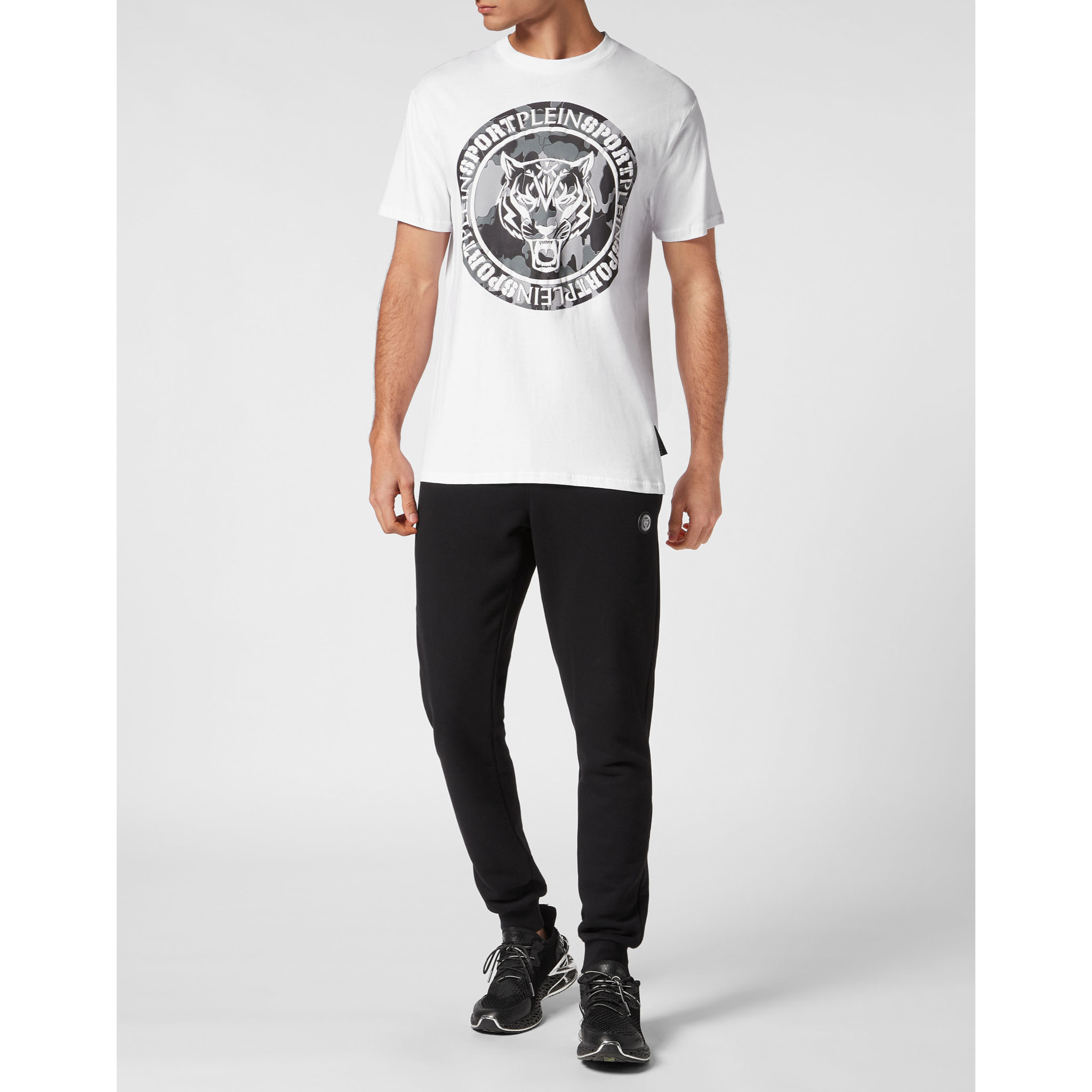 PLEIN SPORT T-Shirt Round Neck CARBON TIGER