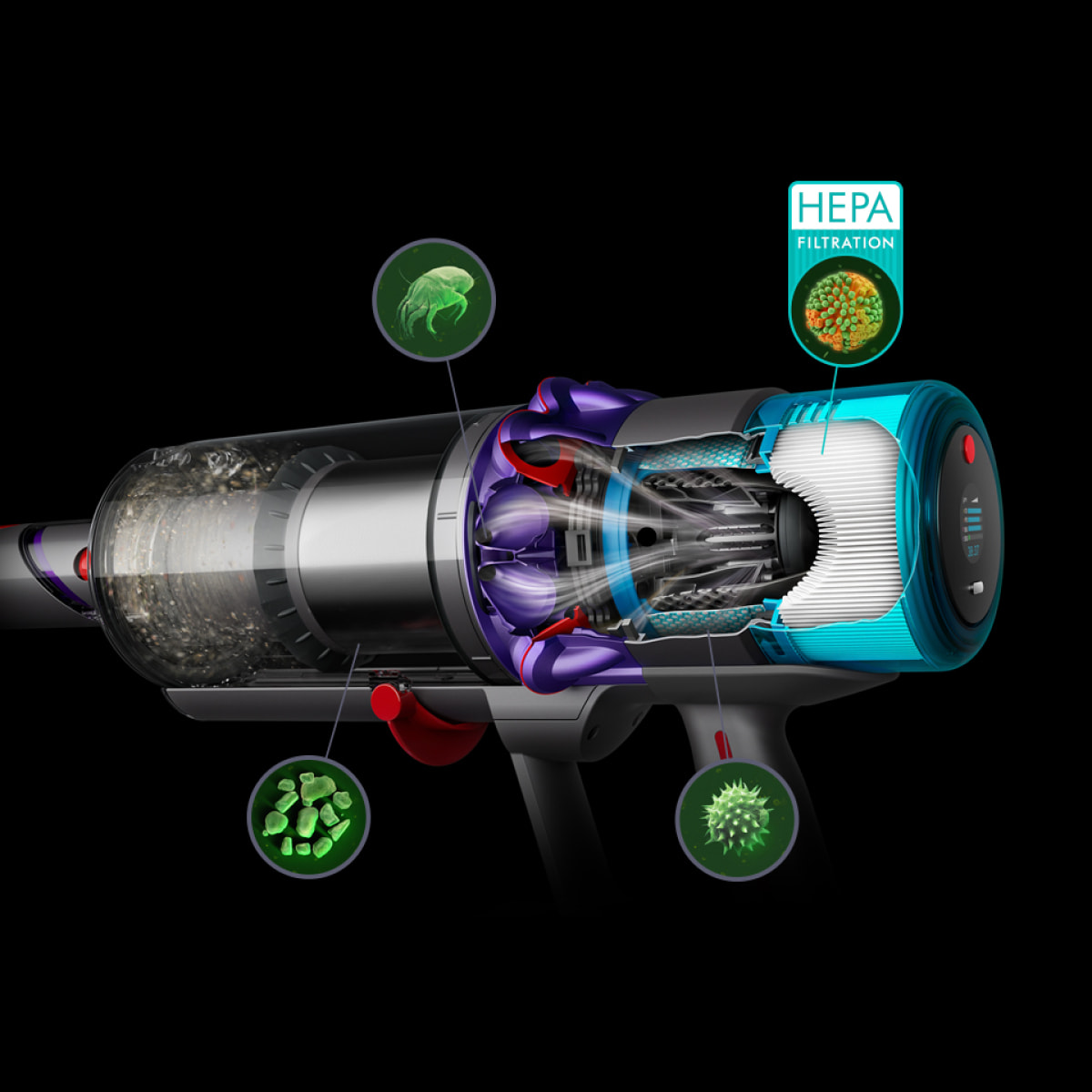 Aspirapolvere senza filo Dyson V15 Detectᵀᴹ Absolute (Gold)
