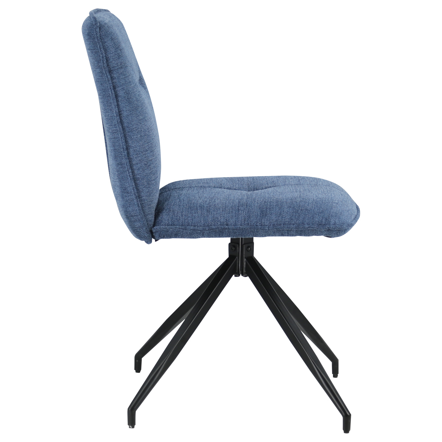 Lot de 2 chaises en tissu bleu AREN