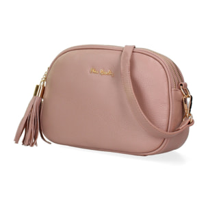 Borsa a tracolla da donna Made in Italy - Modello Cordelia Pro - 100% pelle - 22.5 x 17.0 x 9.5 cm