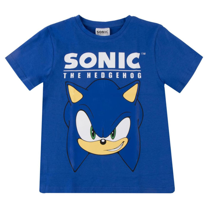 Camiseta Corta Sonic - Color Azul