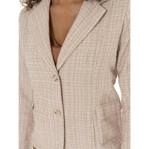 Blazer bouclè da donna Leone Chic Boxing