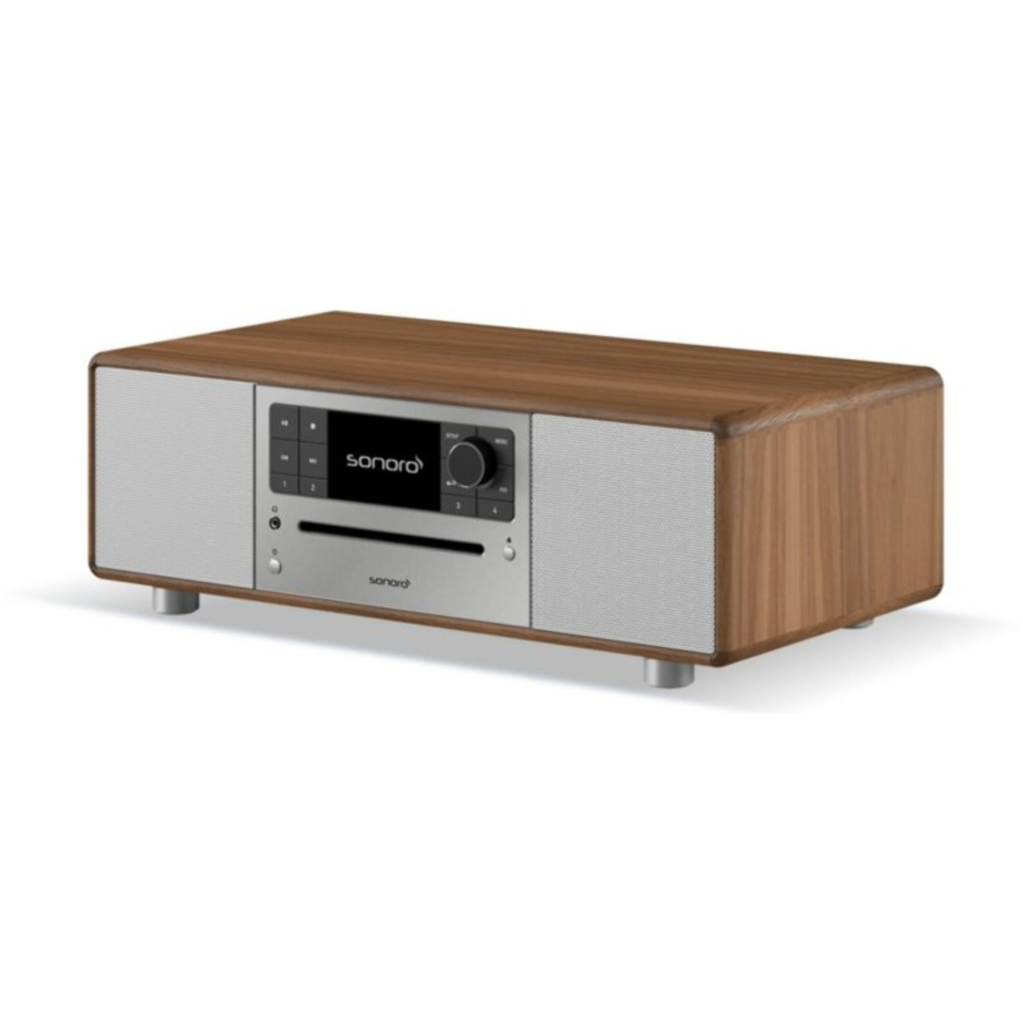 Chaîne HiFi SONORO PRESTIGE Noyer-Argent
