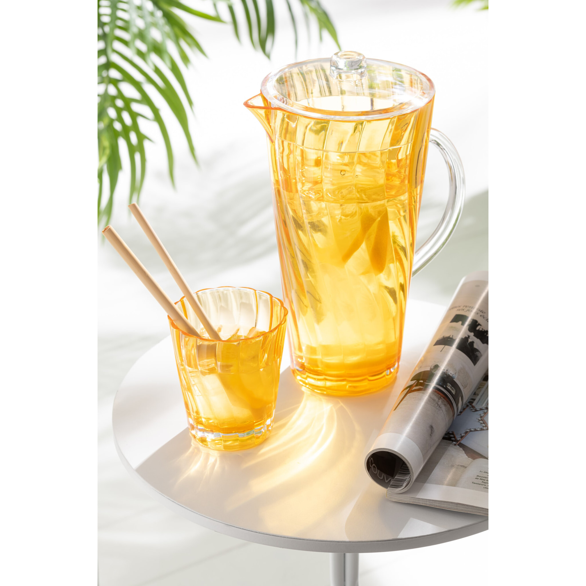 J-Line carafe Vague - plastque - orange