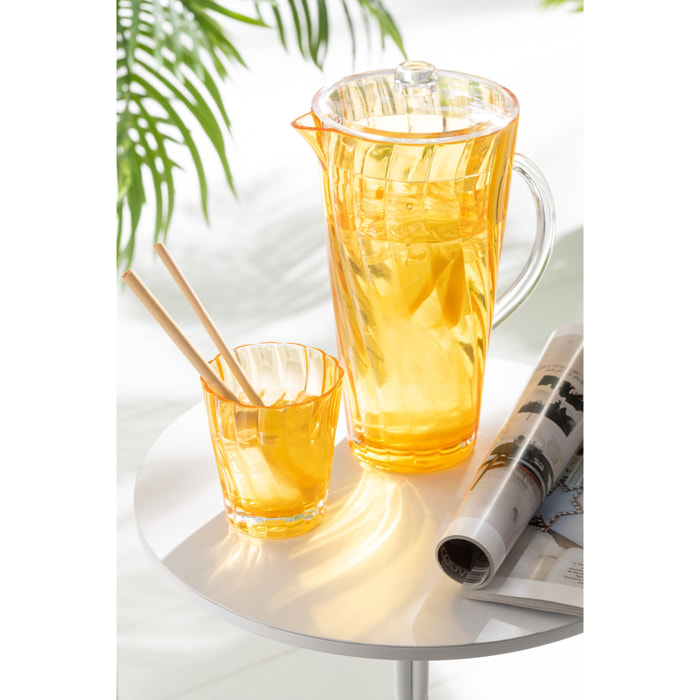 J-Line carafe Vague - plastque - orange
