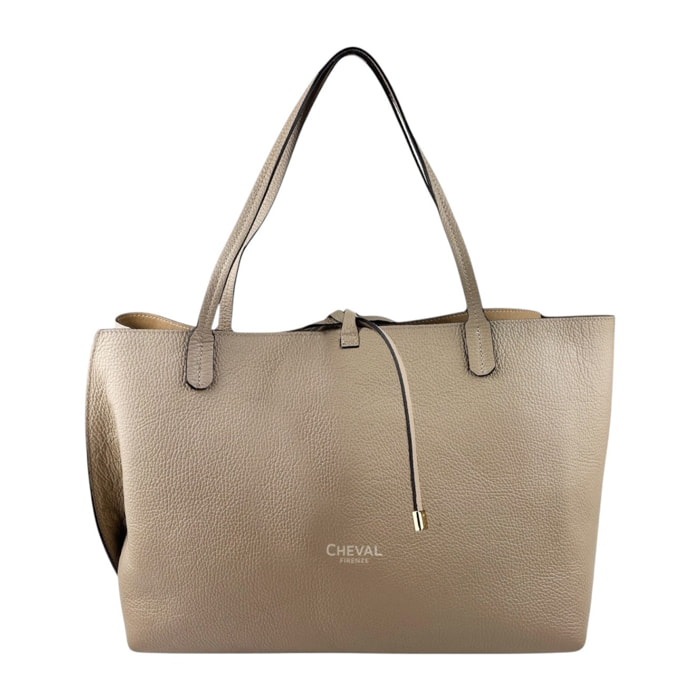 Borsa a spalla Cheval Firenze Clarice Taupe