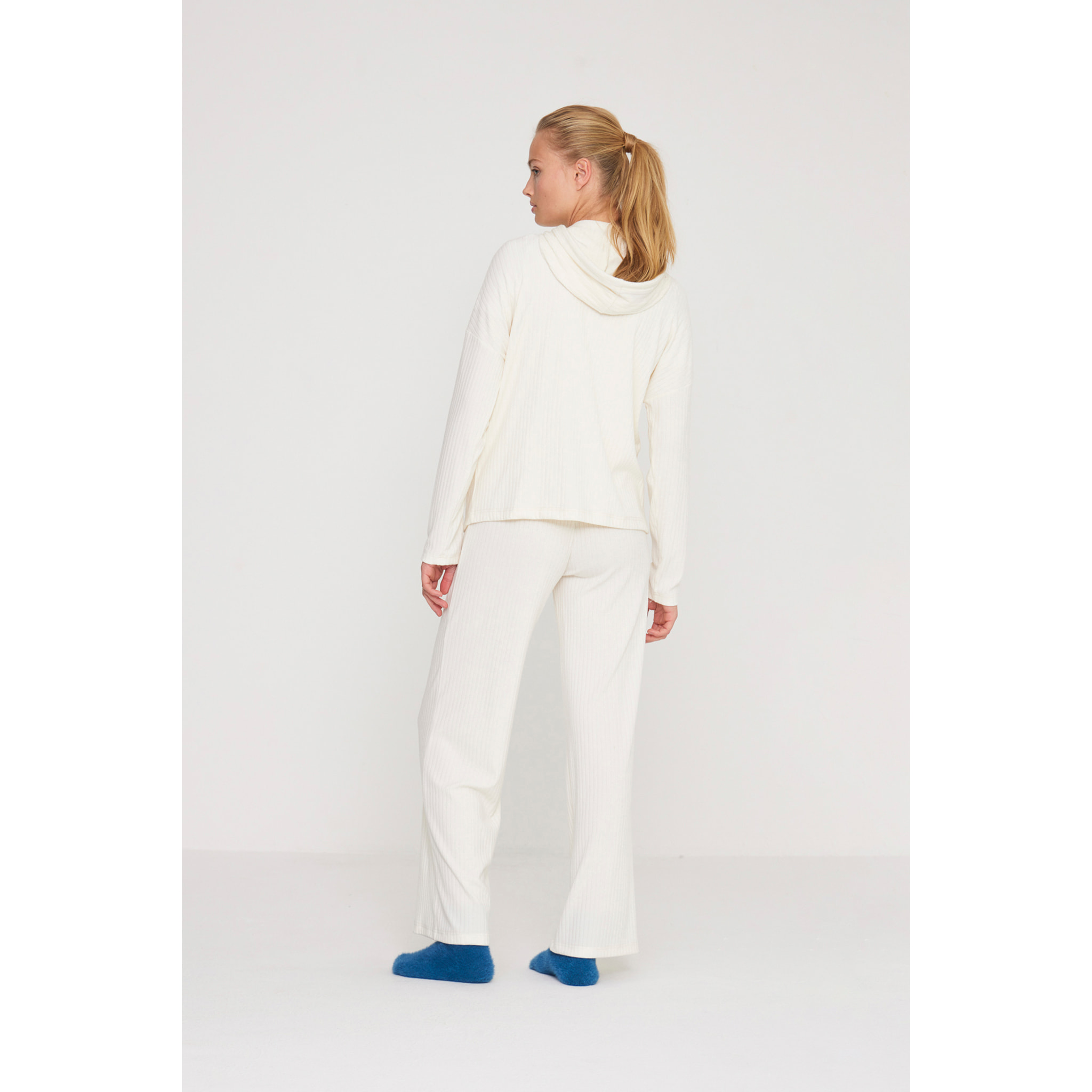 Completo loungewear donna dora in maglina a coste Noidinotte