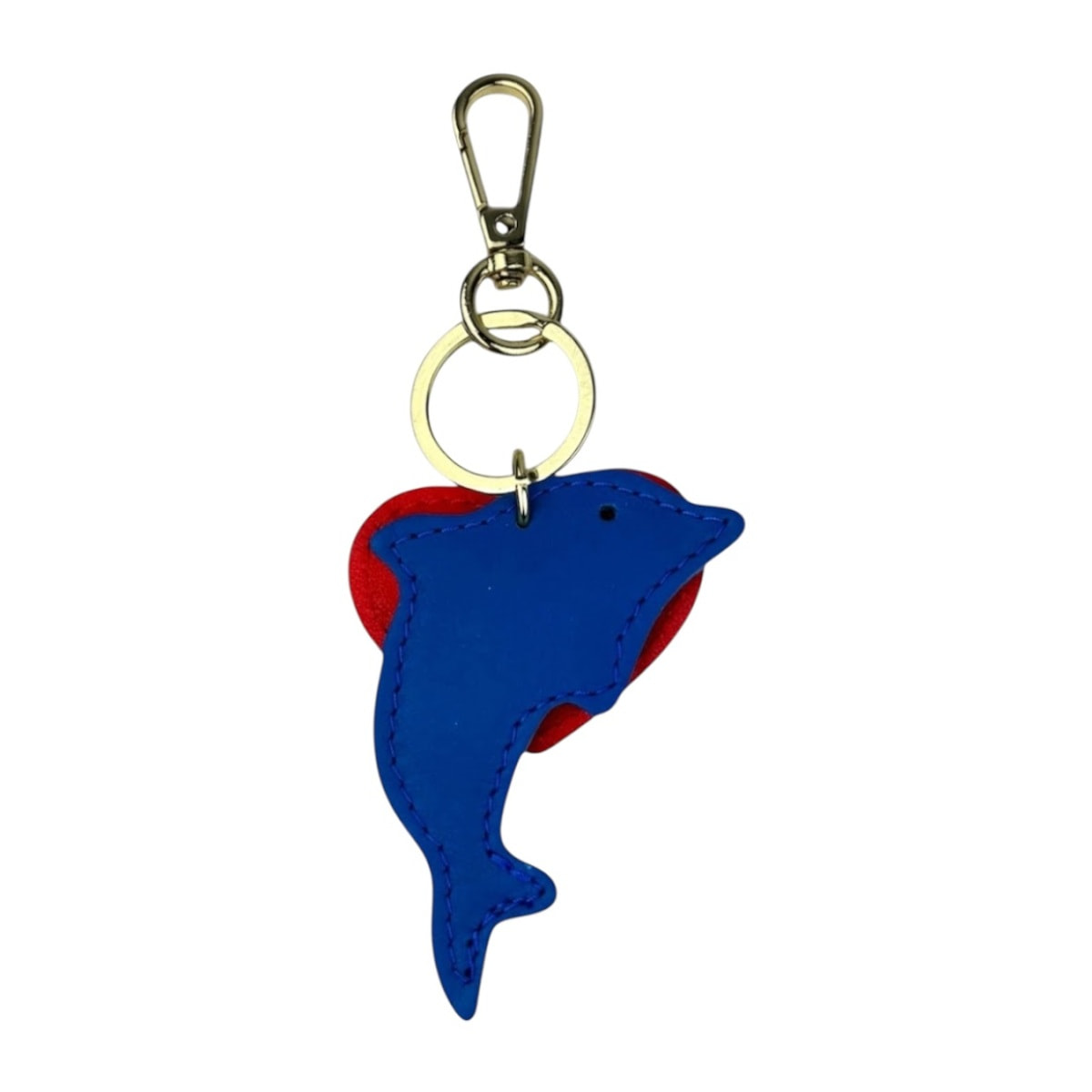 Portachiavi cuore rosso Cheval Firenze delfino blu