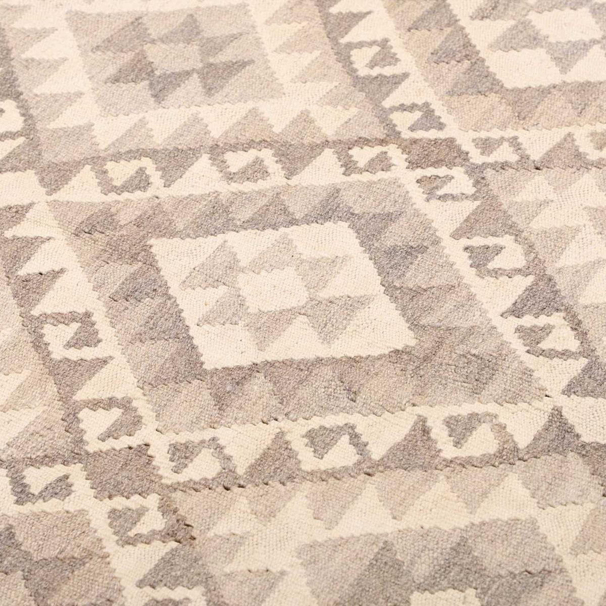 Tapis kilim géométrique, tissé à plat en laine, VIFESA