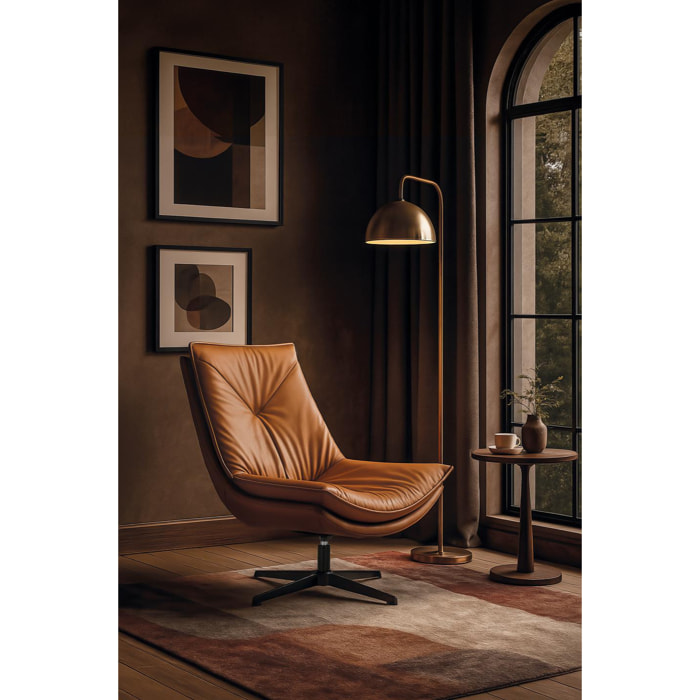 Sillón de Tapizado Pu 63 Cm Estilo Moderno Elegante