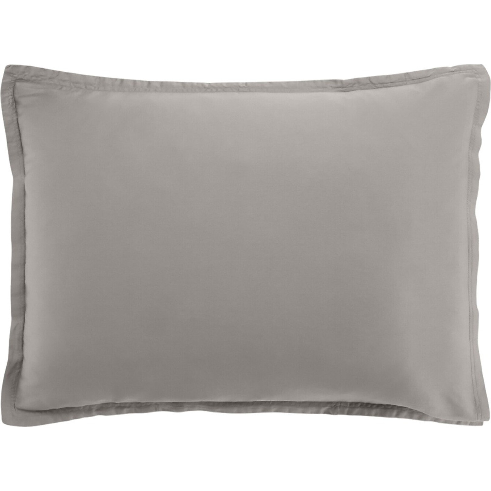 Paire de Taies D'oreiller 1pcs 100% Satin De Coton 105 Fils Gris Clair