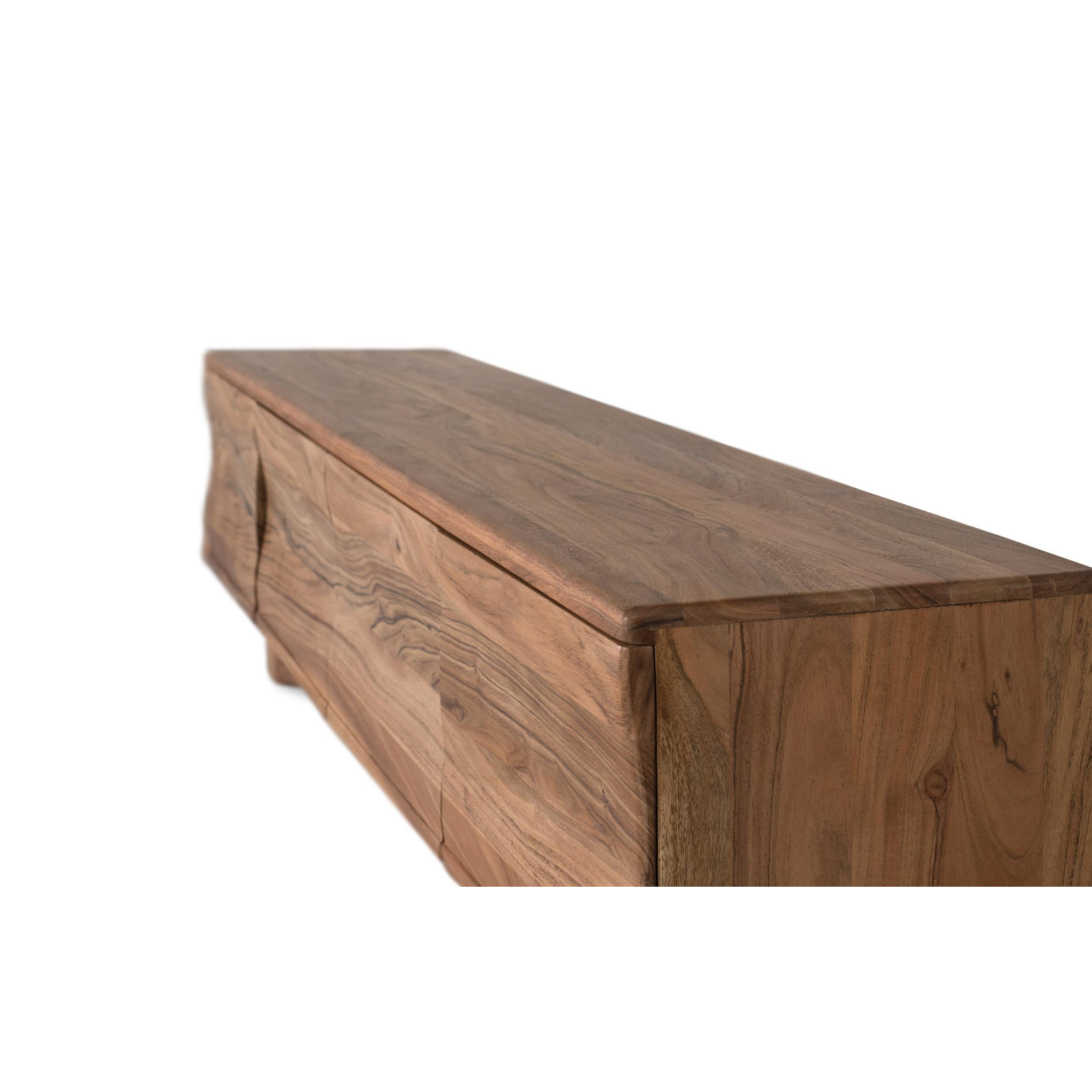 Mueble TV de Madera de Acacia 170 Cm Estilo Rústico Moderno