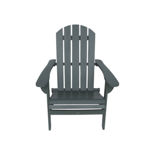 Fauteuil adirondack kaki en bois d'acacia avec accoudoirs KERINA. plusieurs coloris. 90 x 71 x 91.5 cm