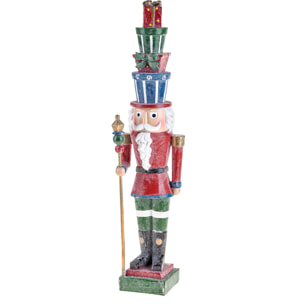 Babbo Natale 51 cm con Bastone - Pezzi 1 - Colore:Multicolore - Bianchi Dino - -